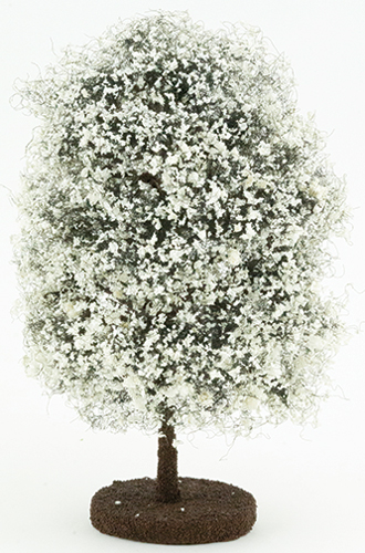 Dollhouse Miniature Bush: White, Small